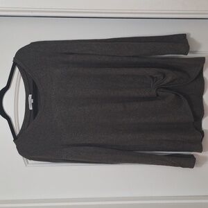 Green Envelope Charcoal Green Long Sleeve Top